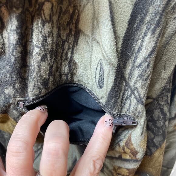 Cabela’s Scentlok Fleece 1/2 Zip Long Sleeve Pullover Size XL Realtree - Picture 6 of 16